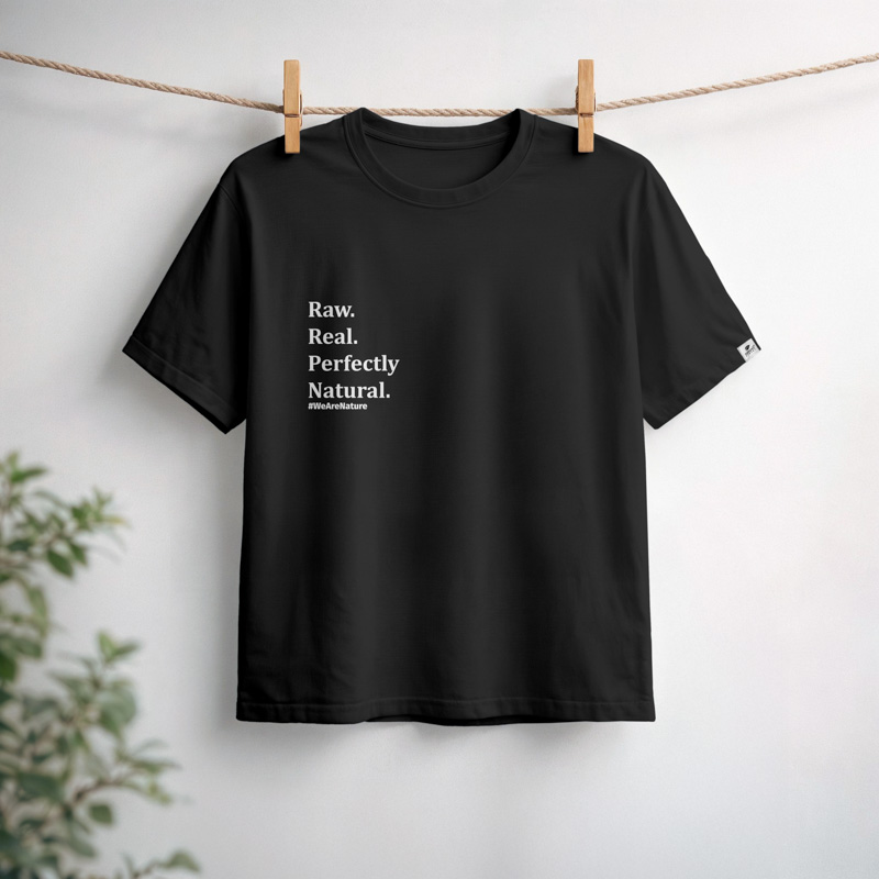 nature-s-finest-raw-real-perfectly-natural-t-shirt-mit-aufdruck image 8