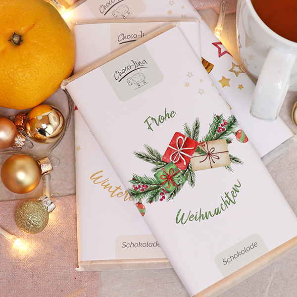choco-lina-schoko-frohe-weihnachten-zartbitterschokolade-tafel image 2