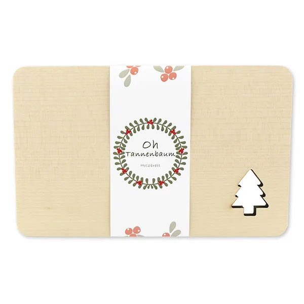 choco-lina-oh-tannenbaum-holzbrett-tannenbaum-motiv image 1