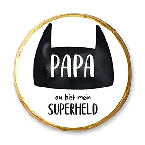 choco-lina-papa-superheld-chocotaler-schoko-geschenk image 1