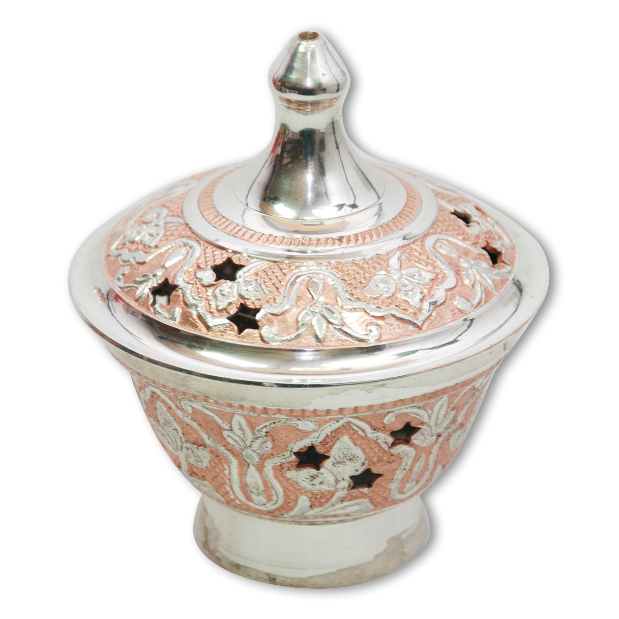 choco-lina-r-uchern-weihrauchgef-11x9cm-messing-rosa-kohle image 1