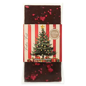 choco-lina-himbeer-schokolade-vegan-frohes-fest-christbaum image 1