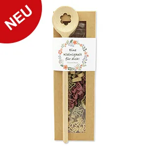 choco-lina-mascherl-nudeln-kochl-ffel-geschenkset-kleinigkeit image 1