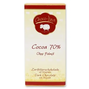 choco-lina-70-zartbitterschokolade-ohne-schafmilch-palm-lfrei image 1