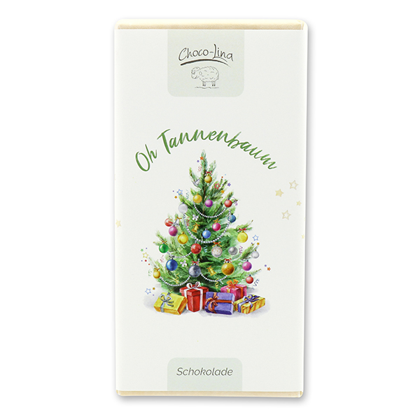 choco-lina-oh-tannenbaum-zartbitterschokolade-tafel image 1