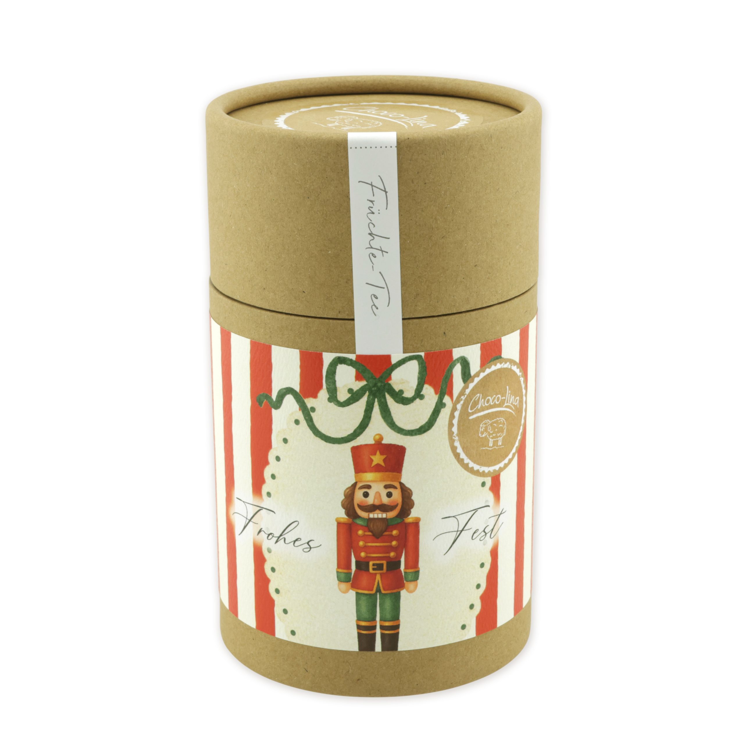choco-lina-winterzeit-nussknacker-tee-tube-gr-ne-masche image 1