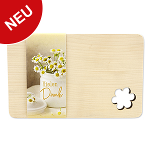 choco-lina-holzbrett-blume-vielen-dank-schneidebrett-holz image 1