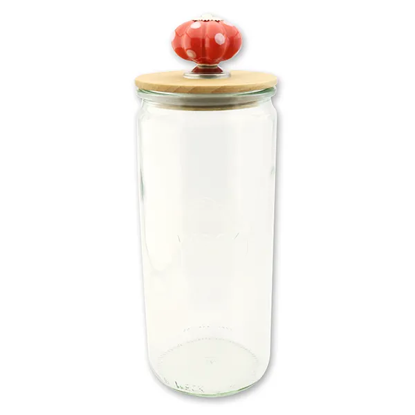 choco-lina-k-chenhelfer-weck-glas-holzdeckel-1040ml-glas image 1