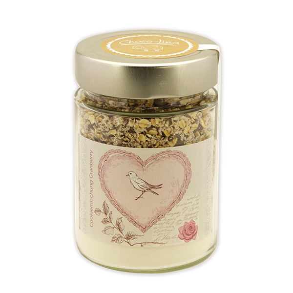 choco-lina-kochen-backen-cookie-backmischung-cranberry-taube-herz image 1