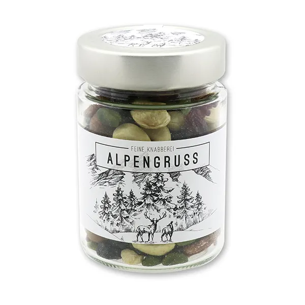 choco-lina-naschen-alpengru-nuss-fruchtmix-glas-snack image 1