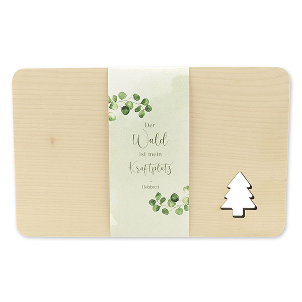 choco-lina-k-chenhelfer-holzbrett-tannenbaum-wald-kraftplatz image 1