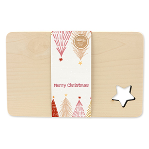 choco-lina-holzbrett-stern-merry-christmas-schneidebrett-2 image 1