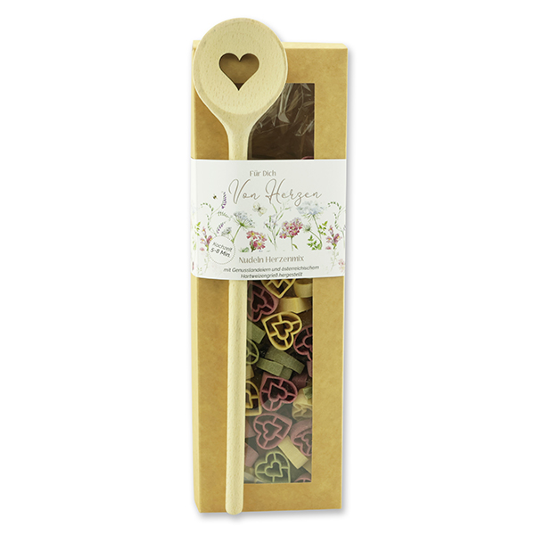 choco-lina-nudeln-geschenkset-mit-kochl-ffel-f-r-dich-von-herzen image 1