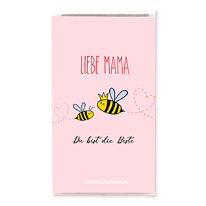 choco-lina-schoko-liebe-mama-zartbitterschokolade-tafel image 1