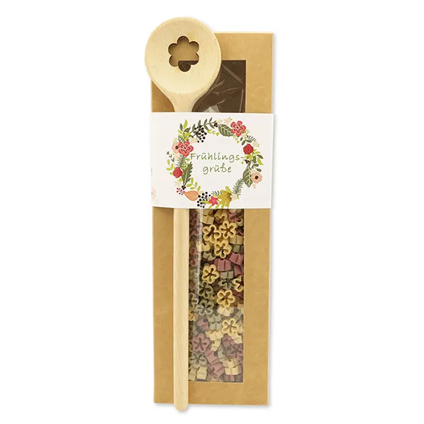 choco-lina-fr-hlingsgr-e-geschenkset-blumen-nudeln-kochl-ffel image 1