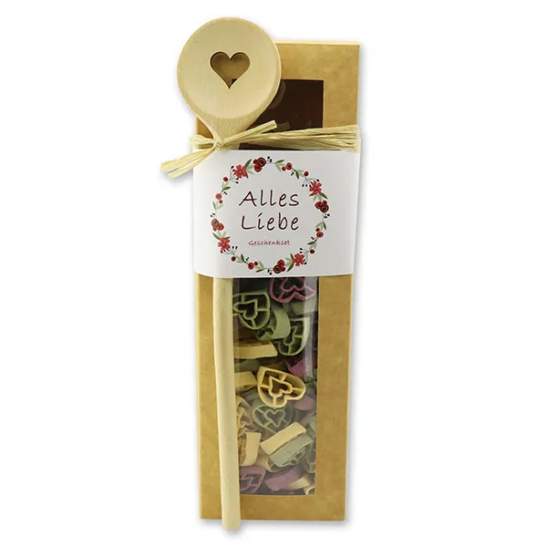 choco-lina-nudeln-alles-liebe-geschenkset-pasta-mit-kochl-ffel image 1