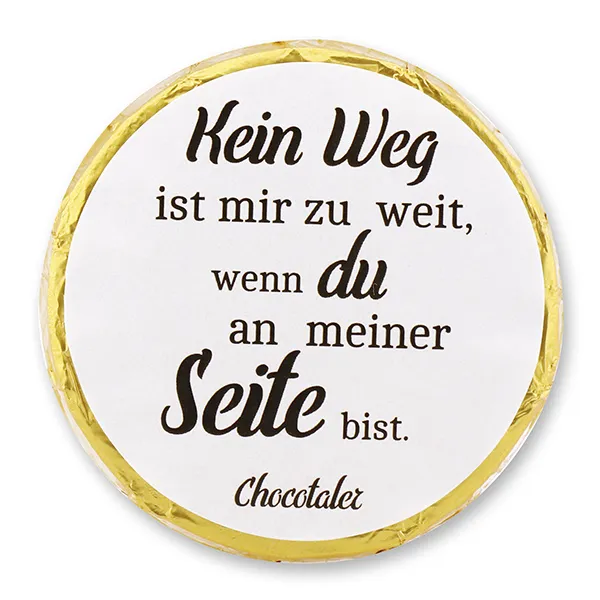 choco-lina-schoko-kein-weg-ist-mir-zu-weit-chocotaler-geschenk image 1