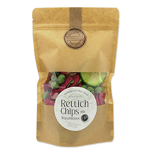 choco-lina-naschen-rettich-chips-knabberei-papiert-te-pikant image 1