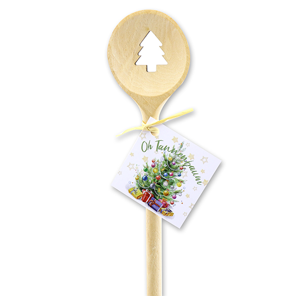 choco-lina-oh-tannenbaum-kochl-ffel-rund-holz-weihnachten image 1