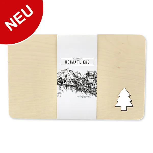 choco-lina-heimatliebe-holzbrett-tannenbaum-schneidebrett image 1