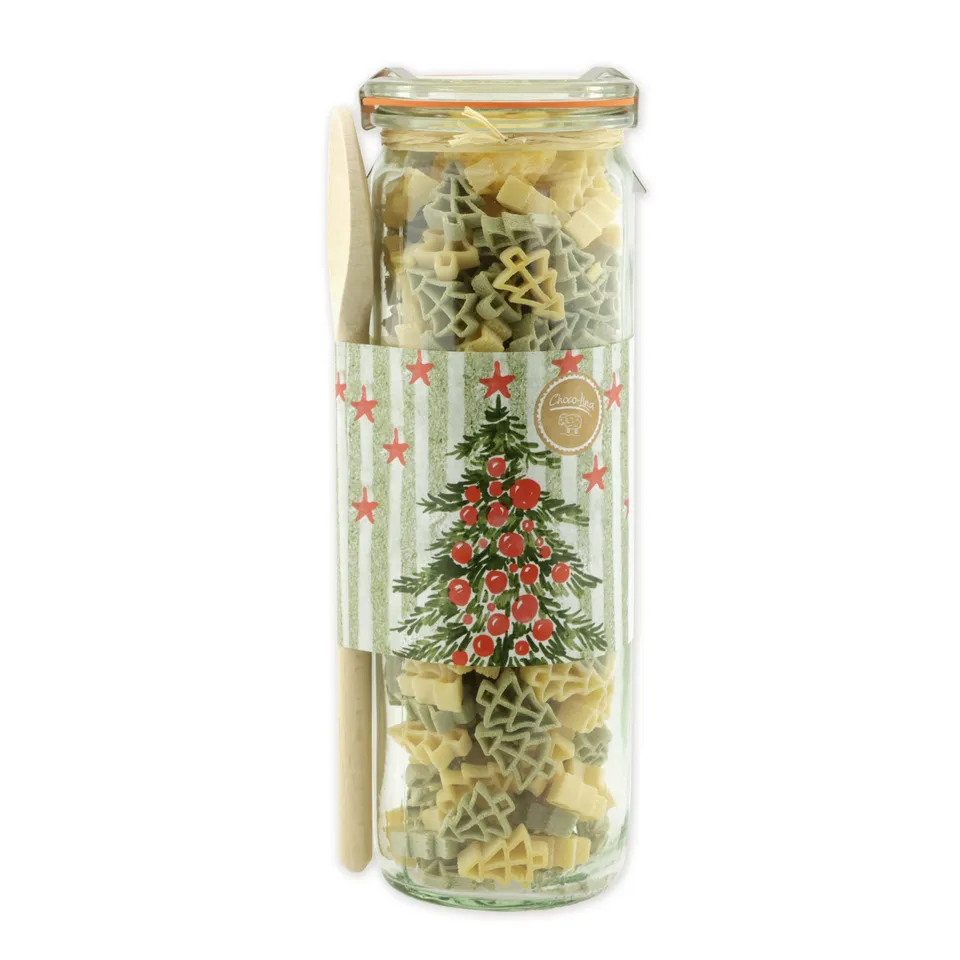choco-lina-tannenbaum-nudeln-geschenkset-mit-kochl-ffel-klein image 1