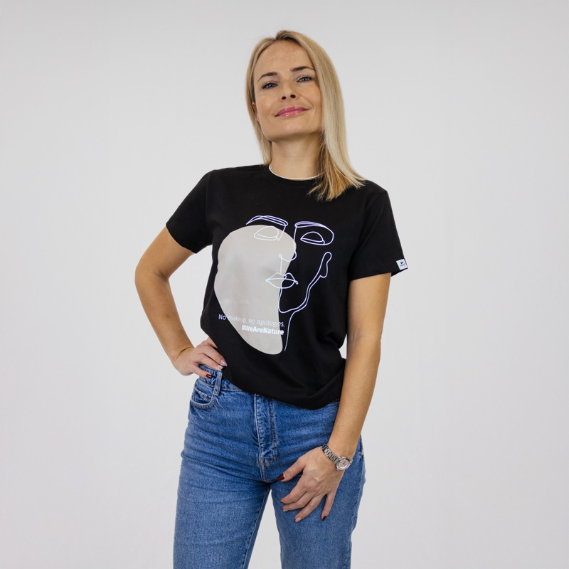 nature-s-finest-no-makeup-no-apologies-t-shirt-damen-baumwolle image 4