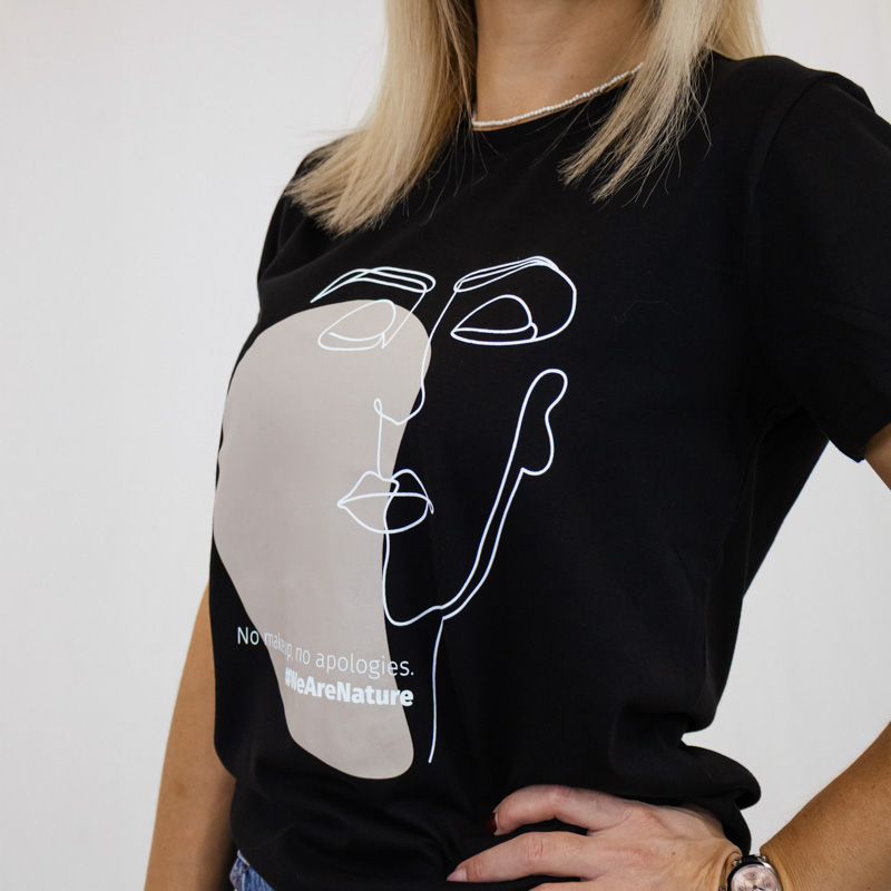 nature-s-finest-no-makeup-no-apologies-t-shirt-damen-baumwolle image 2