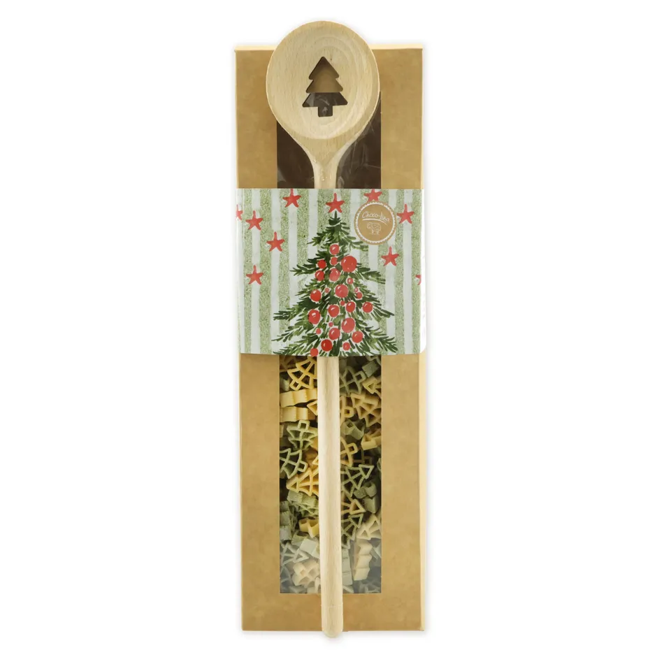 choco-lina-tannenbaum-nudeln-geschenkset-mit-kochl-ffel image 1