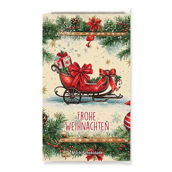 choco-lina-schoko-frohe-weihnachten-milchschokolade-schlitten image 1