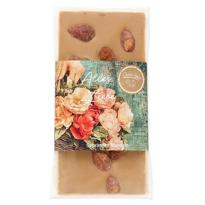 choco-lina-gebrannte-mandeln-schokolade-bestreut-tafel image 1