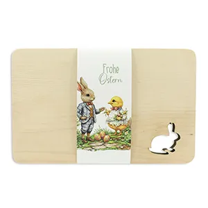 choco-lina-frohe-ostern-holzbrett-hase-osterdeko image 1