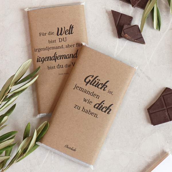 choco-lina-schoko-gl-ck-jemanden-85-zartbitterschokolade-tafel image 2