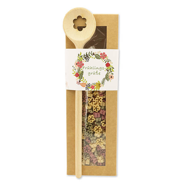 choco-lina-fr-hlingsgr-e-geschenkset-blumen-nudeln-kochl-ffel image 1