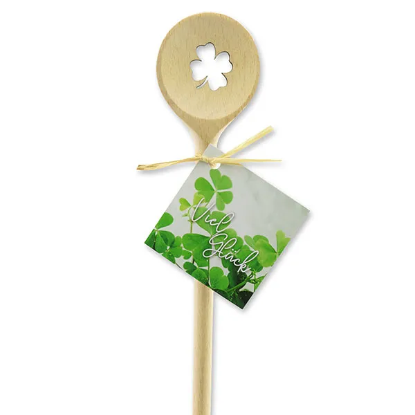 choco-lina-k-chenhelfer-viel-gl-ck-kleeblatt-kochl-ffel-rund-holz image 1