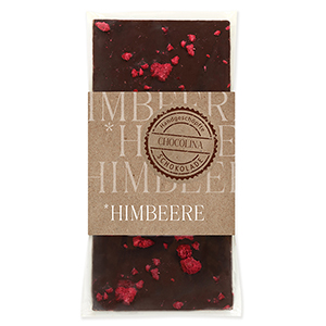 choco-lina-schoko-himbeer-vegane-schokolade-bestreut image 1