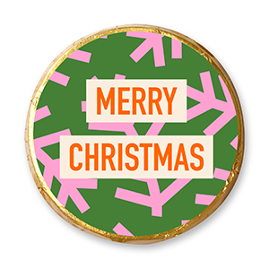 choco-lina-schoko-chocotaler-schokolade-merry-christmas-gr-n-pink image 1