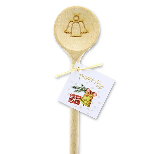 choco-lina-k-chenhelfer-engel-kochl-ffel-rund-frohes-fest-holz image 1