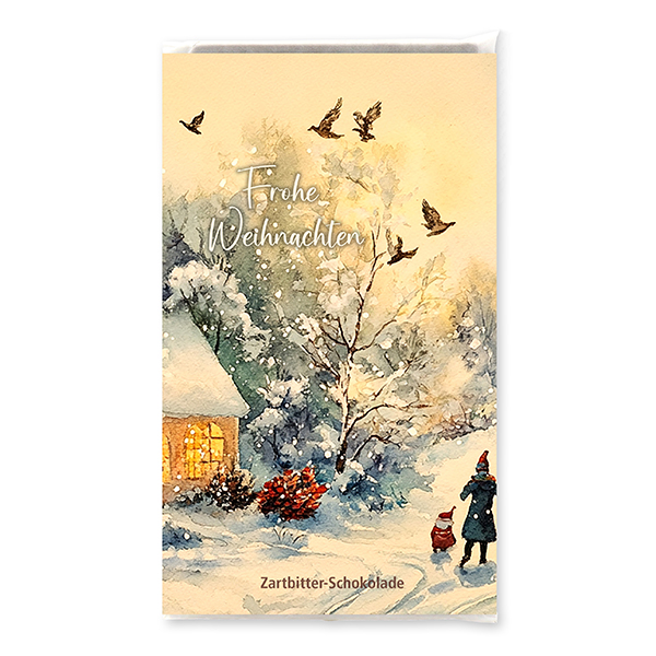 choco-lina-schoko-frohe-weihnachten-winter-zartbitterschokolade image 1