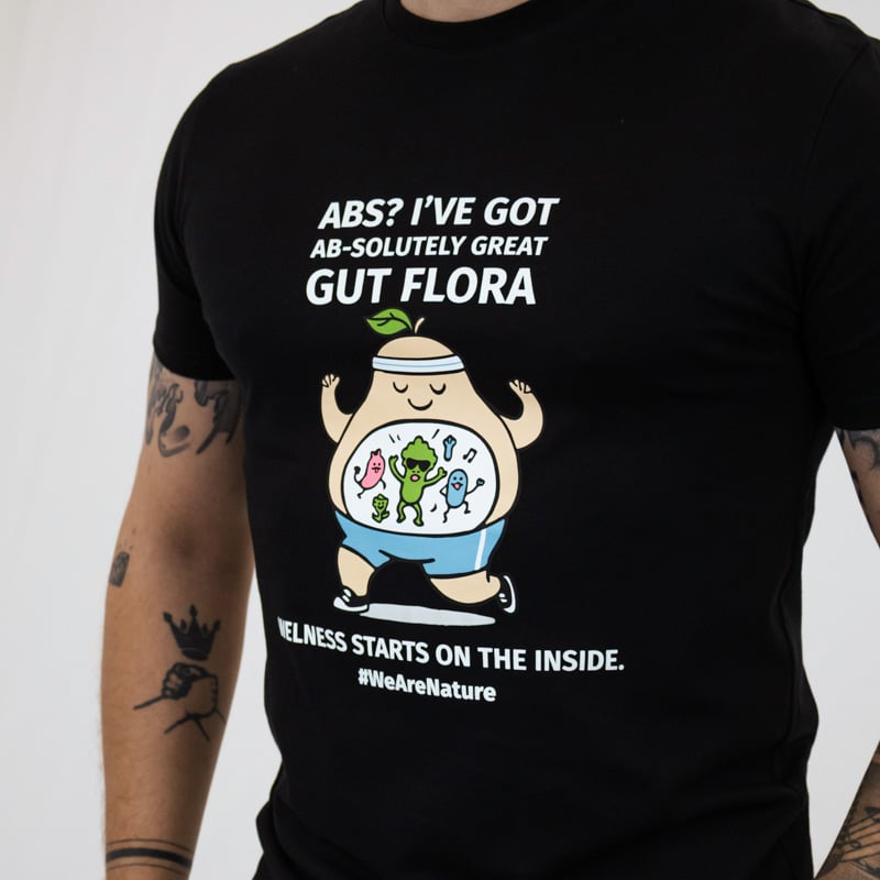 nature-s-finest-gut-flora-t-shirt-spruch-wei-baumwolle image 2