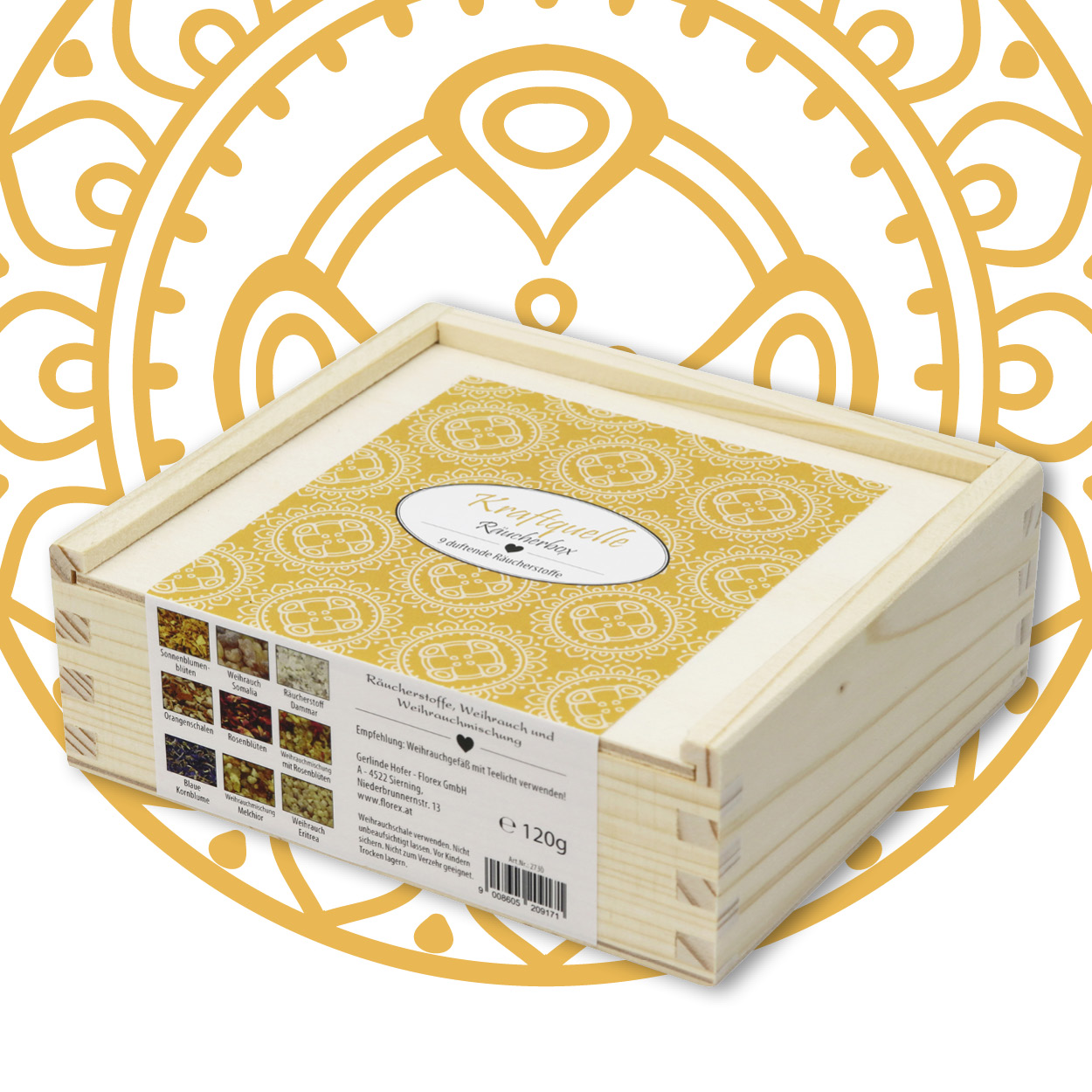 choco-lina-r-ucherbox-kraftquelle-120g-r-uchermischung-set image 1