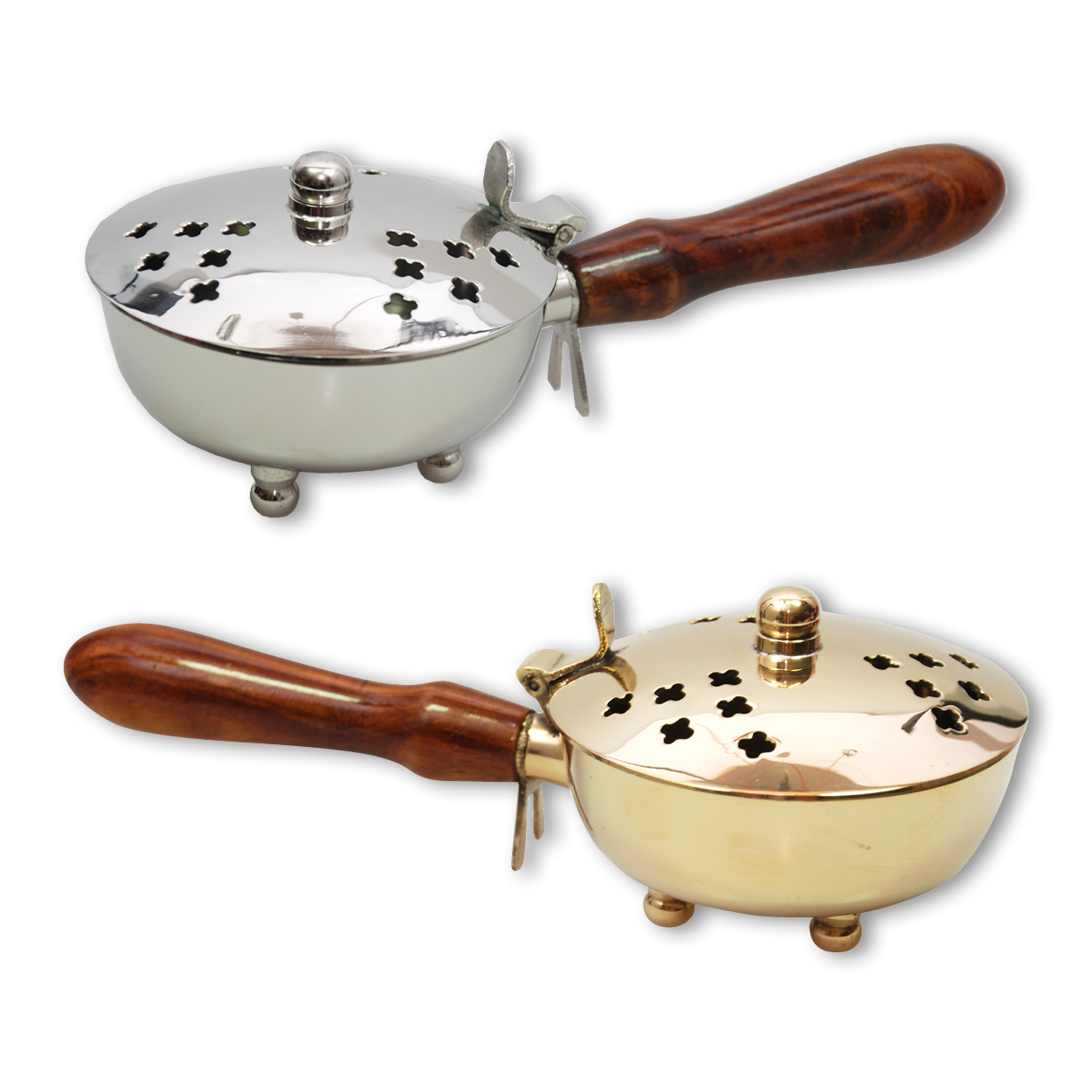 choco-lina-r-uchern-deko-weihrauchpfanne-messing-holzgriff image 1