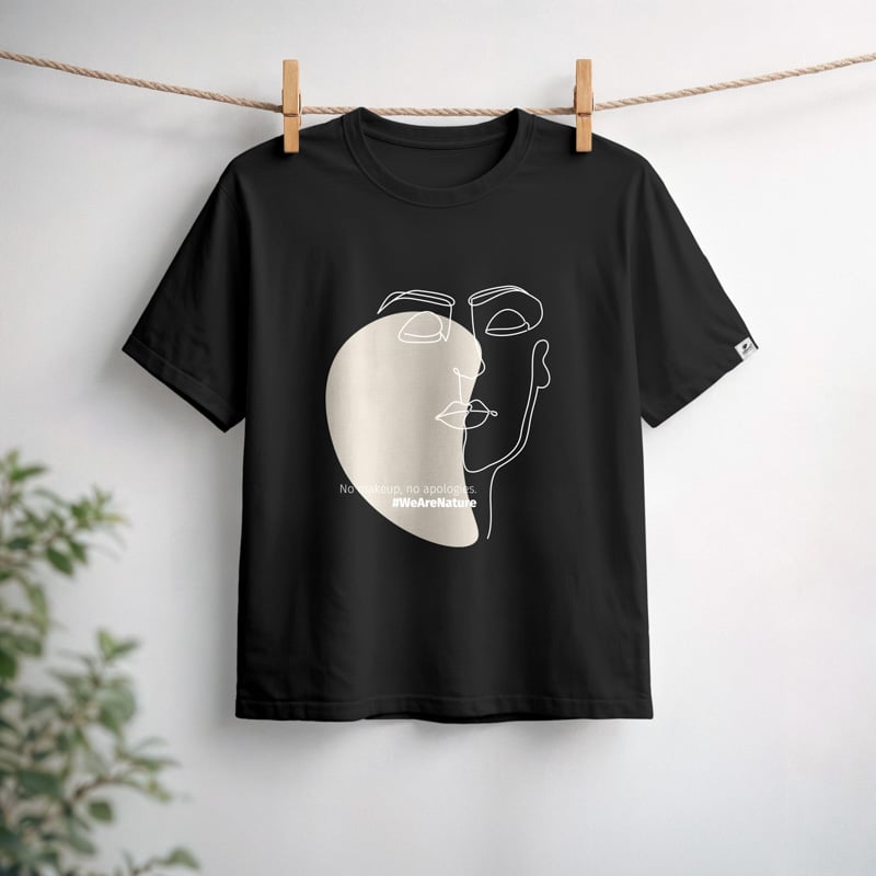 nature-s-finest-no-makeup-no-apologies-t-shirt-damen-baumwolle image 1
