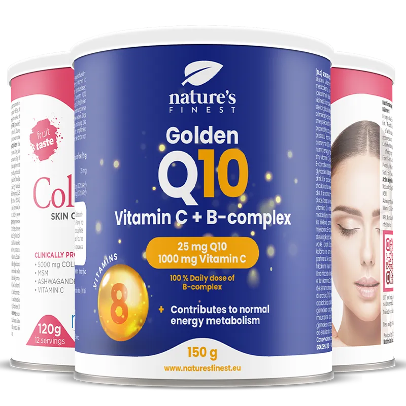 nature-s-finest-collagen-skincare-pulver-2x-golden-q10-set image 1