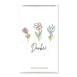 choco-lina-danke-zartbitterschokolade-tafel-dunkles-geschenk image 1