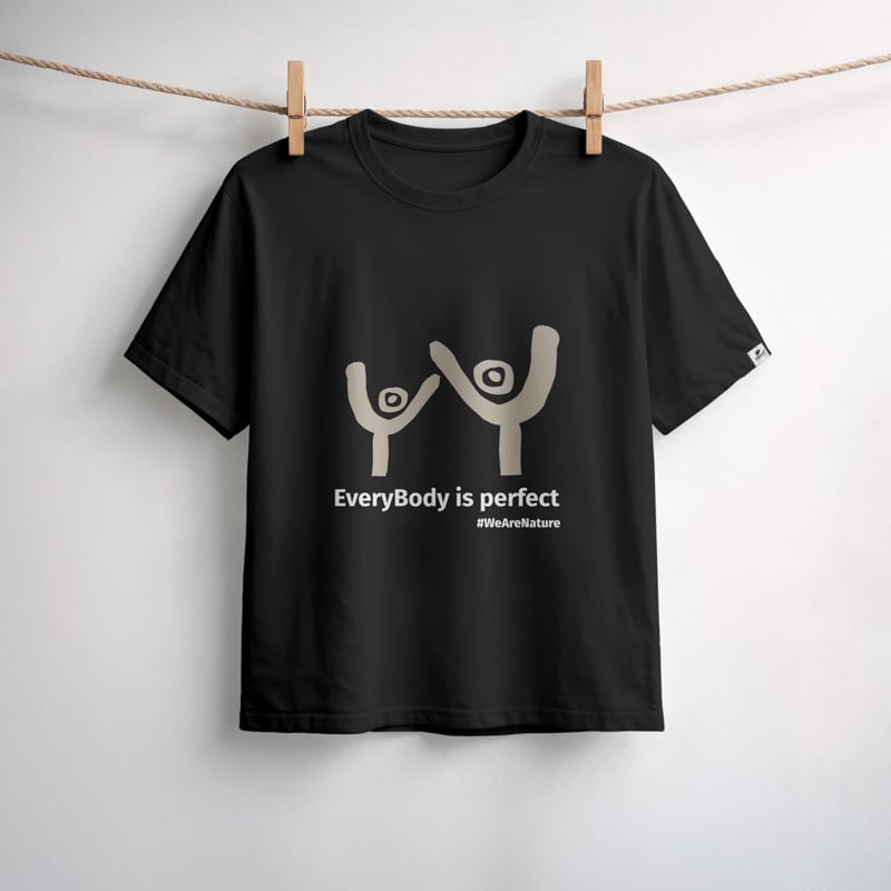 nature-s-finest-everybody-is-perfect-t-shirt-spruch-baumwolle image 1