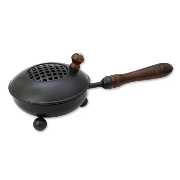 choco-lina-weihrauchpfanne-mit-holzgriff-r-ucherpfanne-kohle image 1