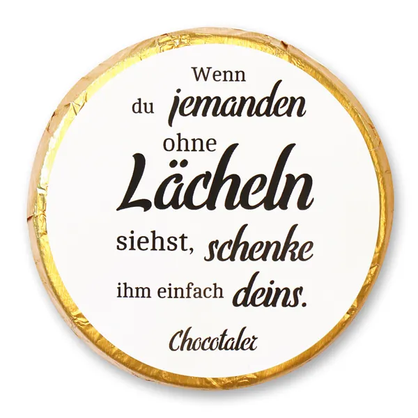 choco-lina-wenn-du-jemanden-ohne-l-cheln-chocotaler-schoko image 1