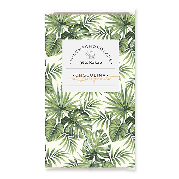 choco-lina-schoko-bl-tterdesign-milchschokolade-tafel-geschenk image 1