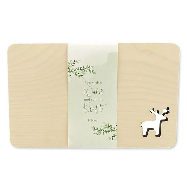 choco-lina-holzbrett-mit-hirsch-schneidebrett-aus-holz image 1