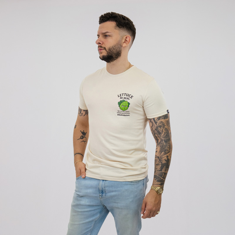 nature-s-finest-lettuce-be-real-t-shirt-shirt-mit-spruch image 4
